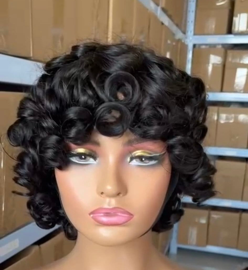 Afro wig 100% human hair