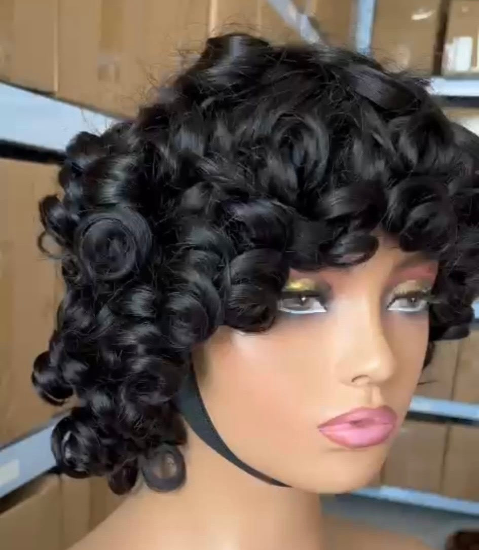 Afro wig 100% human hair